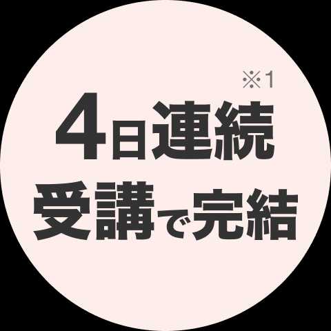 4日連続受講で完結